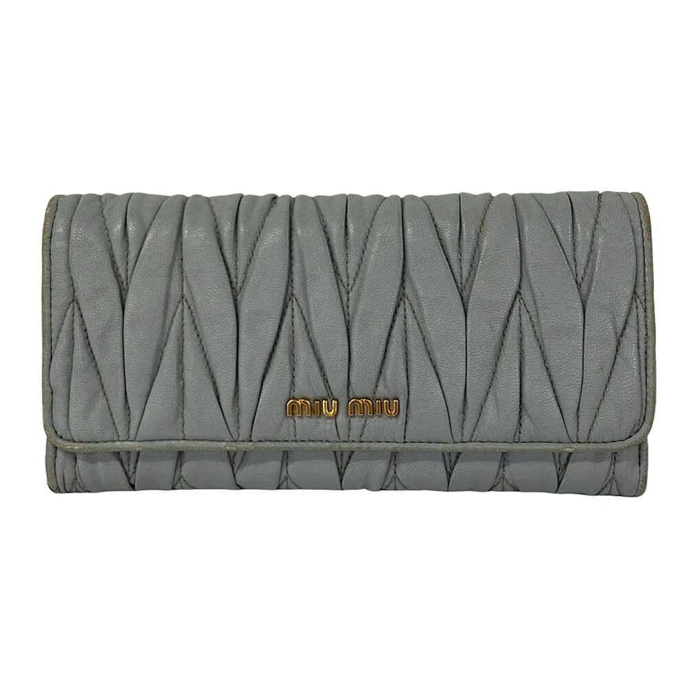Miu Miu Matelasse Long Wallet
